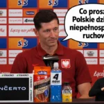 Robert Lewandowski podczas konferencji reprezentacji Polski komentuje sprawność fizyczną dzieci – screen z kanału YouTube Łączy Nas Piłka